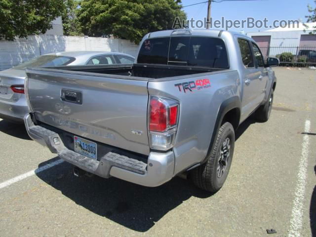 2021 Toyota Tacoma 4wd Sr/sr5/trd Sport Silver vin: 3TMCZ5AN6MM420973