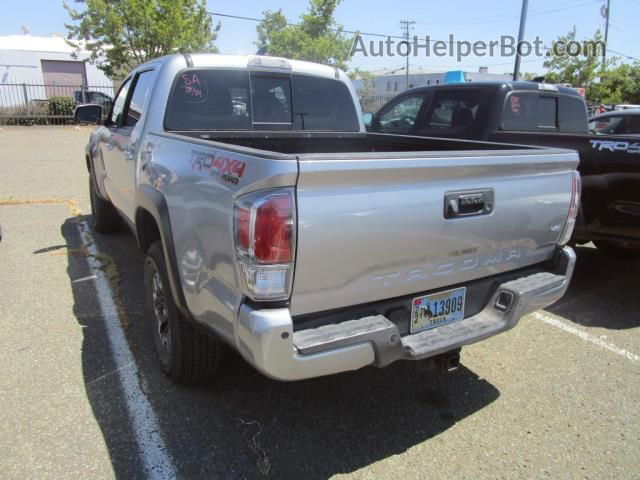 2021 Toyota Tacoma 4wd Sr/sr5/trd Sport Silver vin: 3TMCZ5AN6MM420973