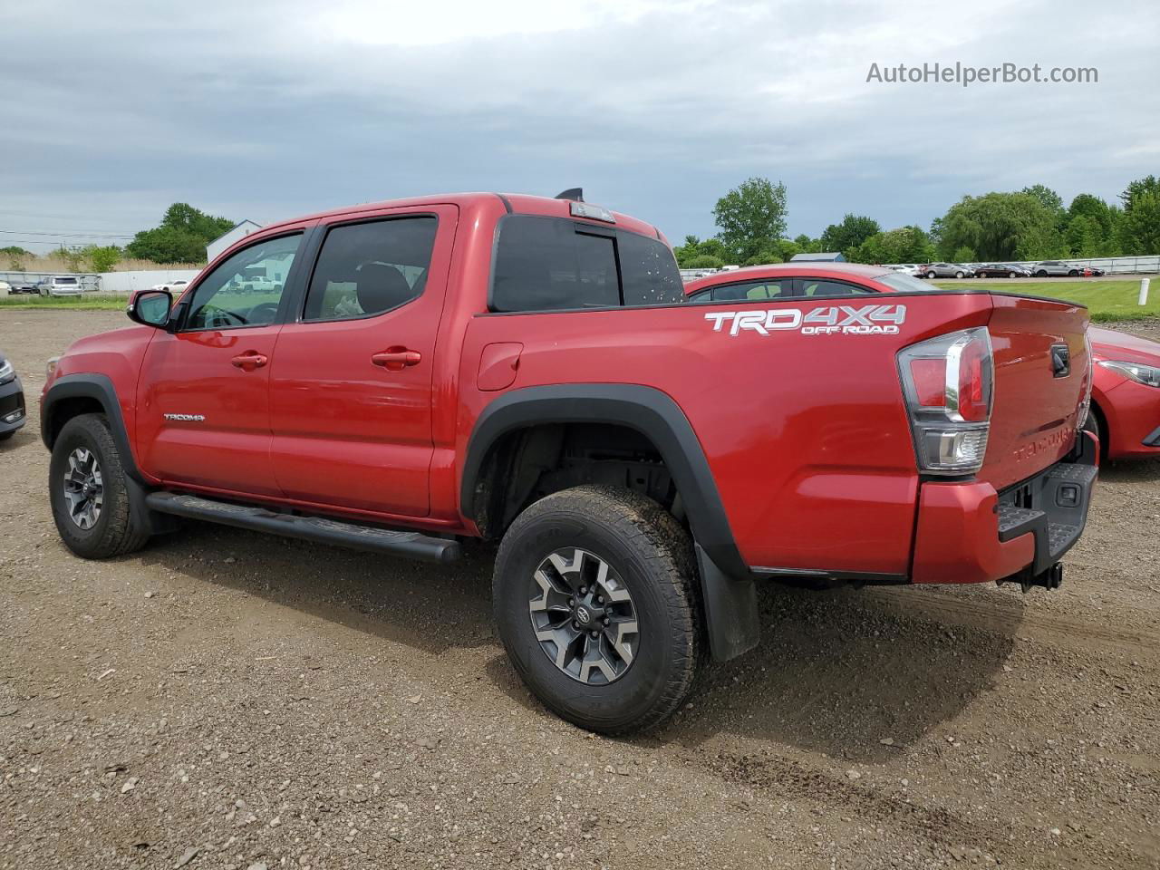 2021 Toyota Tacoma Double Cab Red vin: 3TMCZ5AN6MM421850