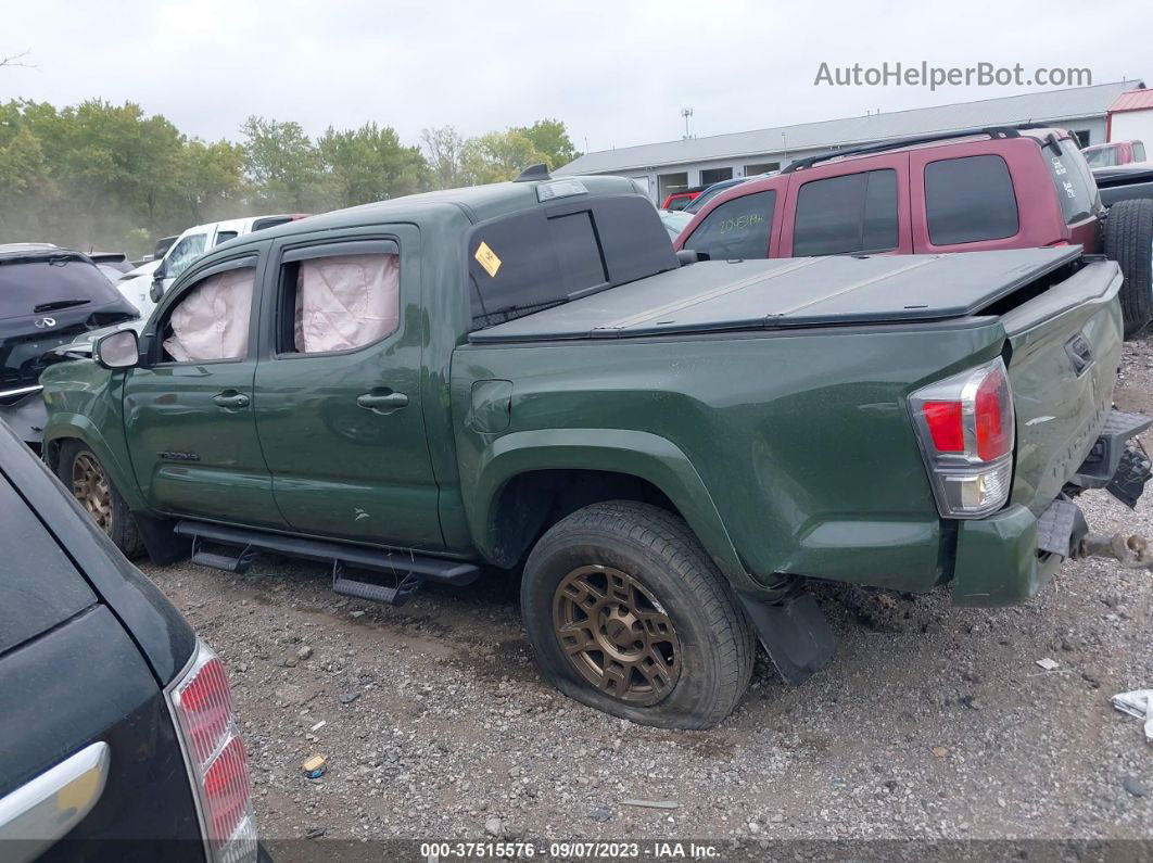 2021 Toyota Tacoma 4wd Sr/sr5/trd Sport Green vin: 3TMCZ5AN6MM447588