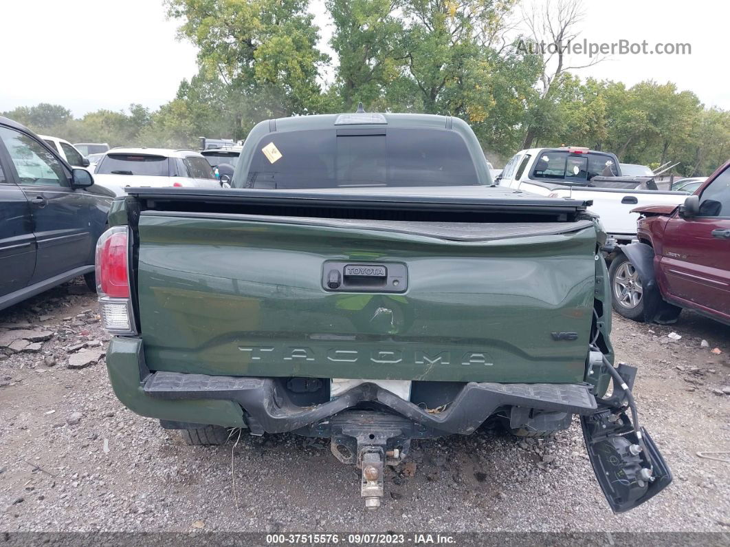 2021 Toyota Tacoma 4wd Sr/sr5/trd Sport Green vin: 3TMCZ5AN6MM447588