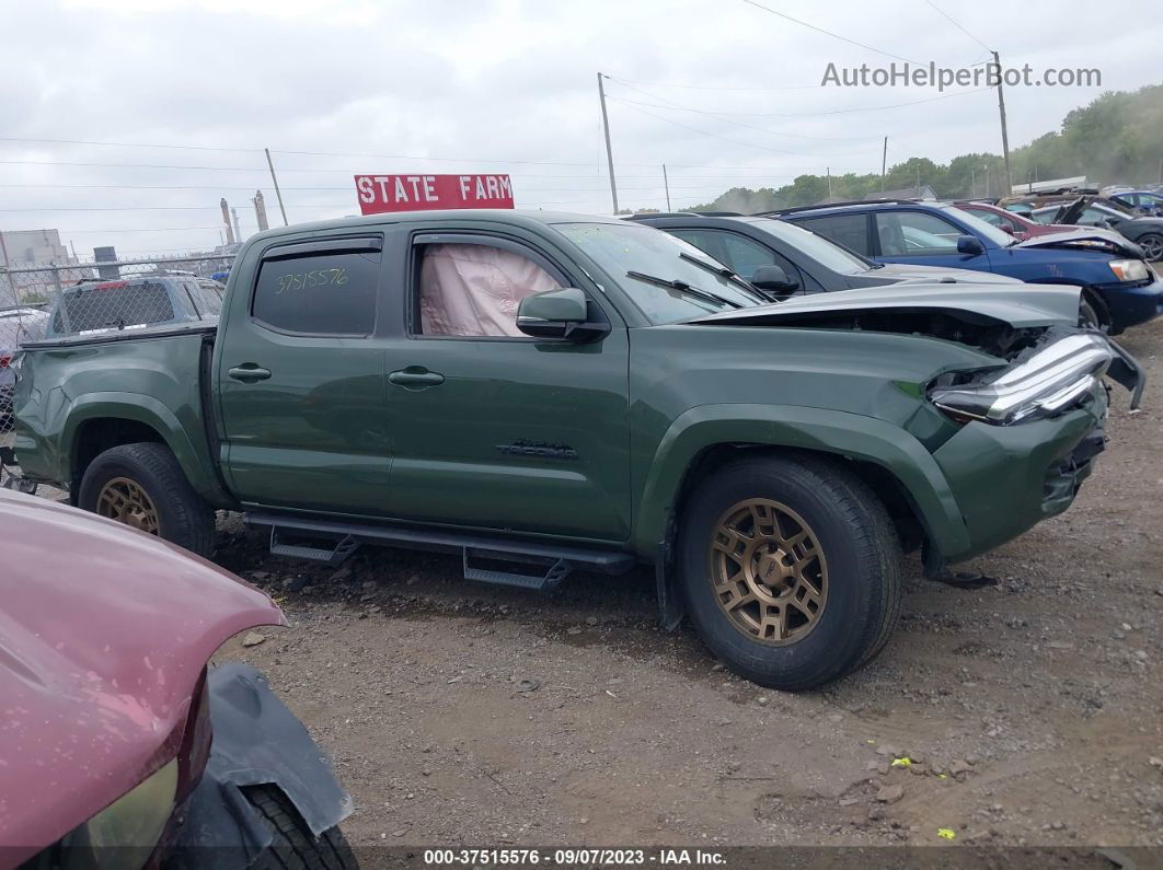 2021 Toyota Tacoma 4wd Sr/sr5/trd Sport Green vin: 3TMCZ5AN6MM447588