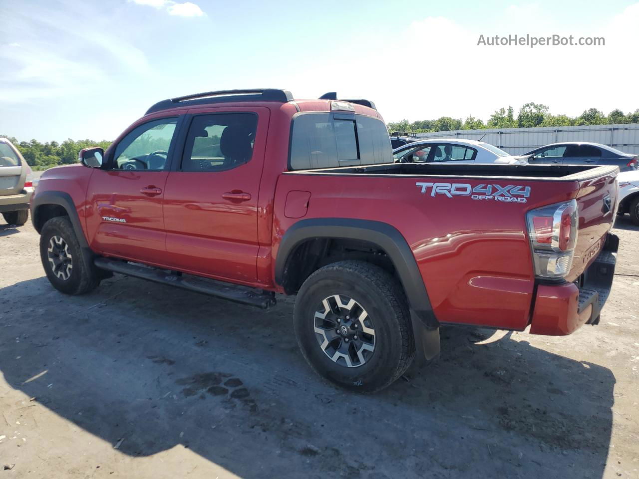 2021 Toyota Tacoma Double Cab Red vin: 3TMCZ5AN6MM450863