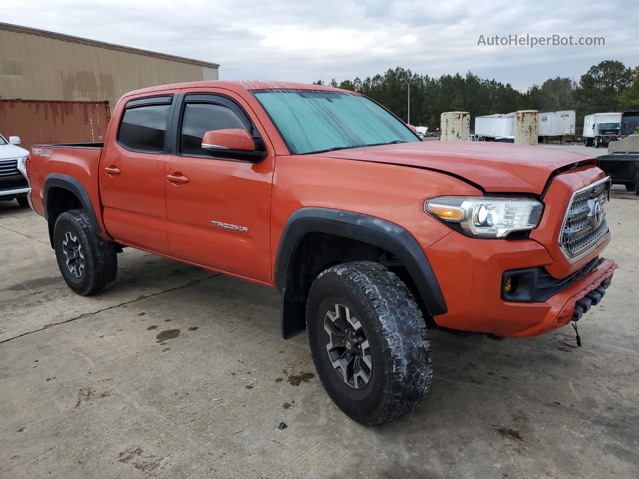 2017 Toyota Tacoma Double Cab Orange vin: 3TMCZ5AN7HM054074