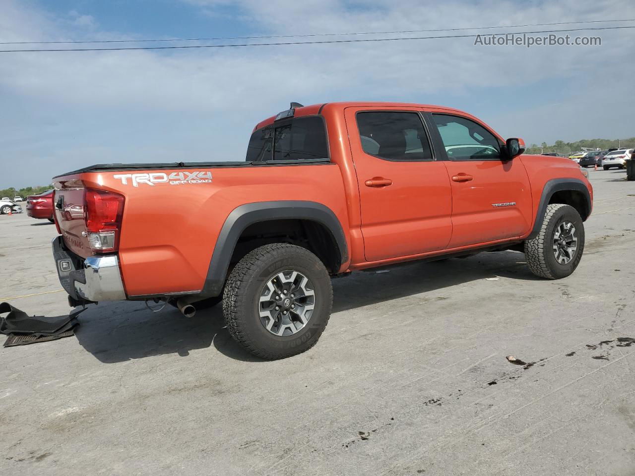 2017 Toyota Tacoma Double Cab Orange vin: 3TMCZ5AN7HM060246