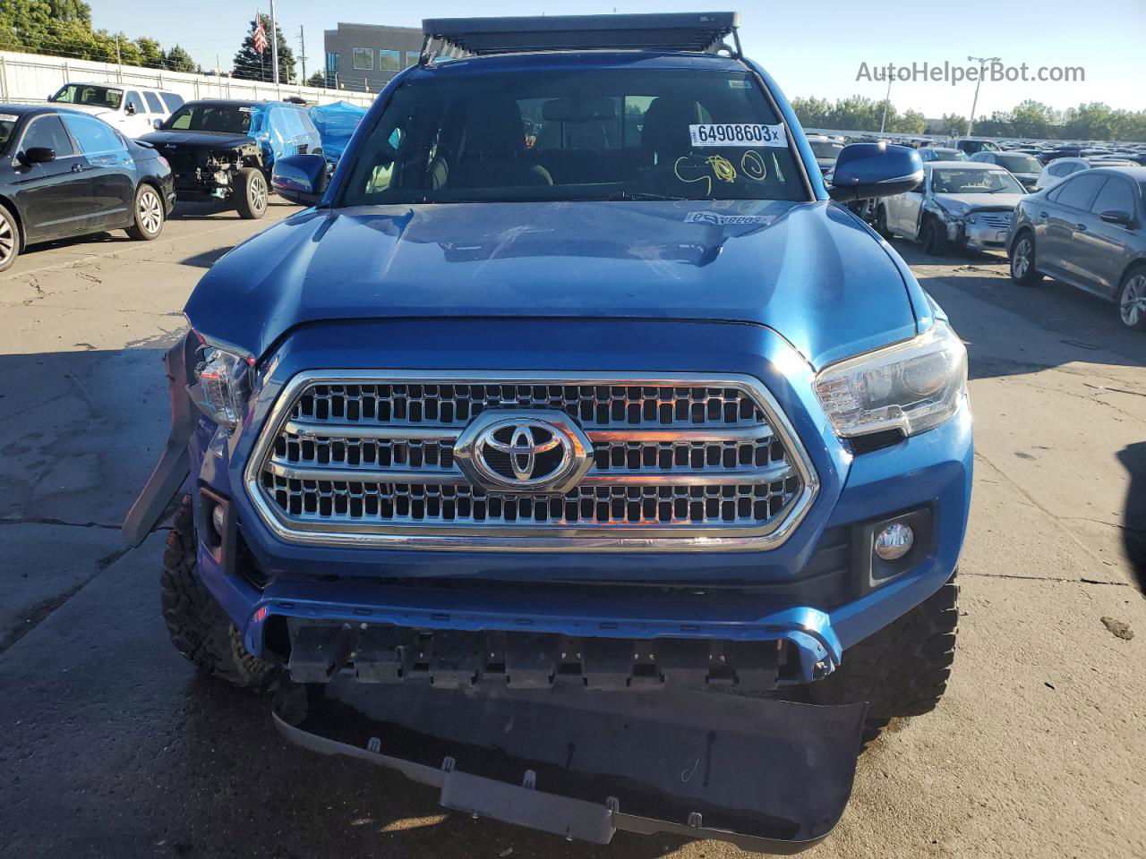 2017 Toyota Tacoma Double Cab Blue vin: 3TMCZ5AN7HM110465