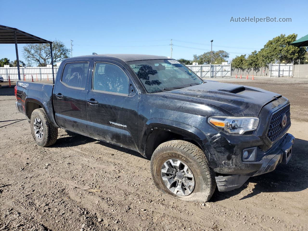 2017 Toyota Tacoma Double Cab Black vin: 3TMCZ5AN7HM111146