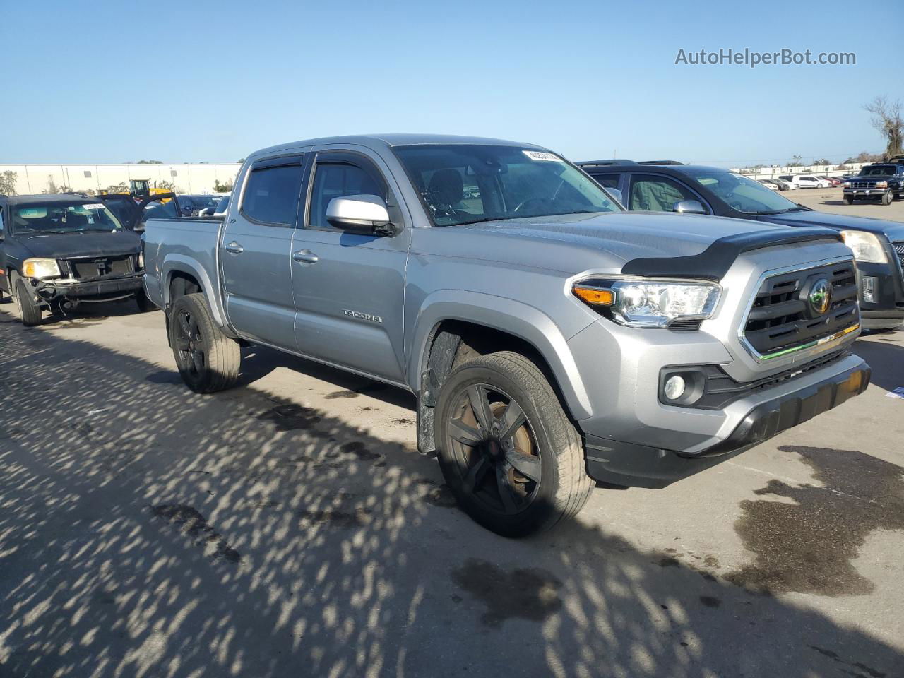 2019 Toyota Tacoma Double Cab Silver vin: 3TMCZ5AN7KM200559