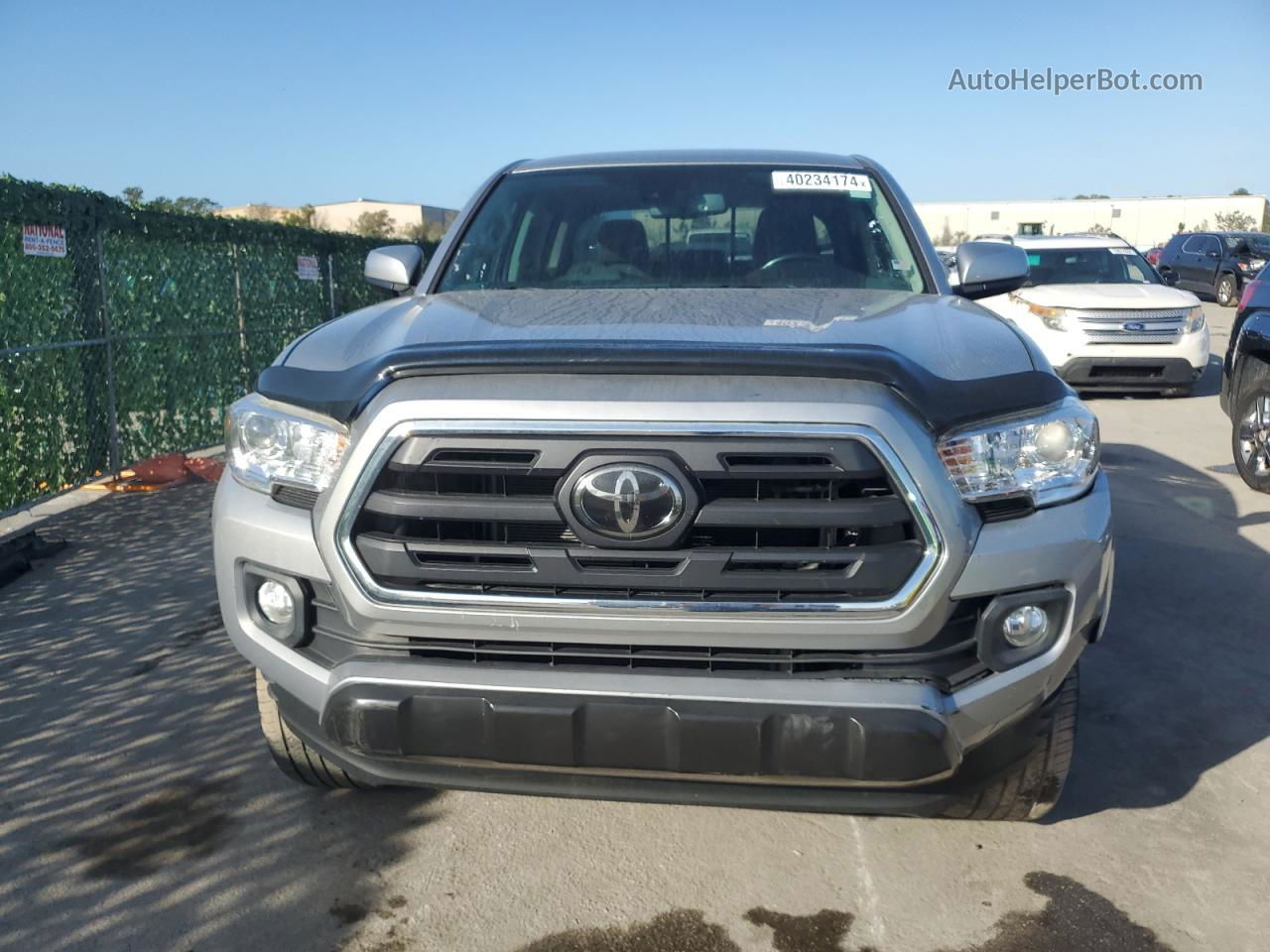 2019 Toyota Tacoma Double Cab Серебряный vin: 3TMCZ5AN7KM200559