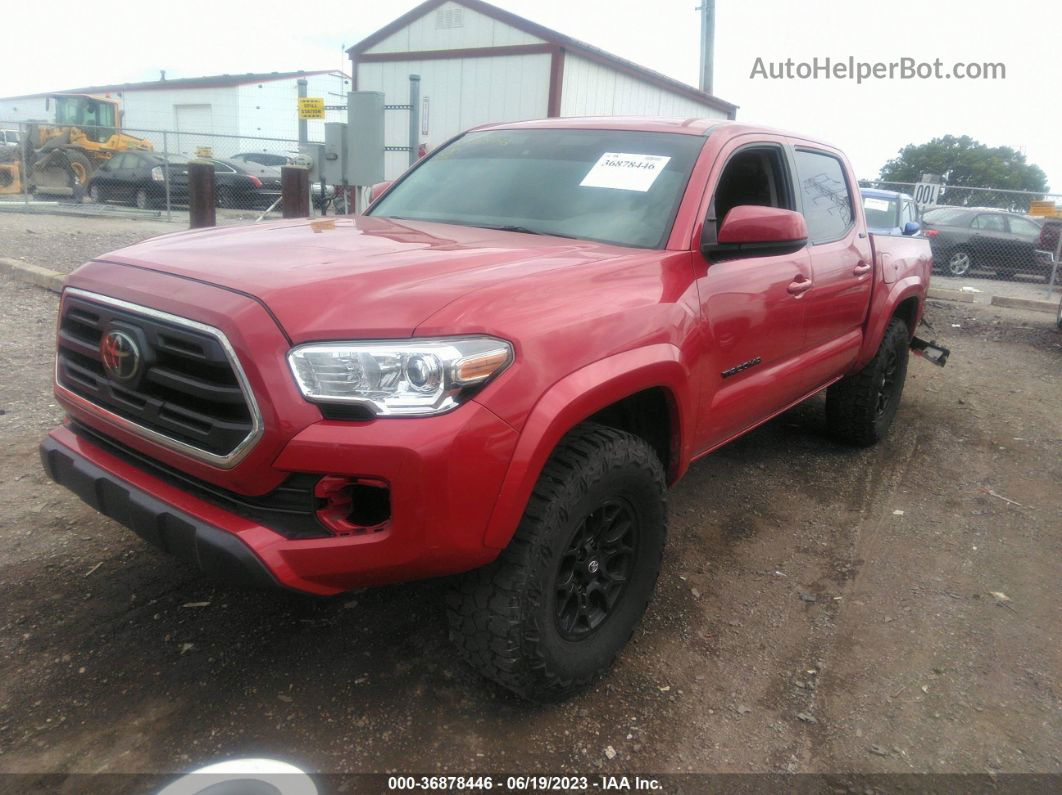 2019 Toyota Tacoma Sr5 V6 Red vin: 3TMCZ5AN7KM206359