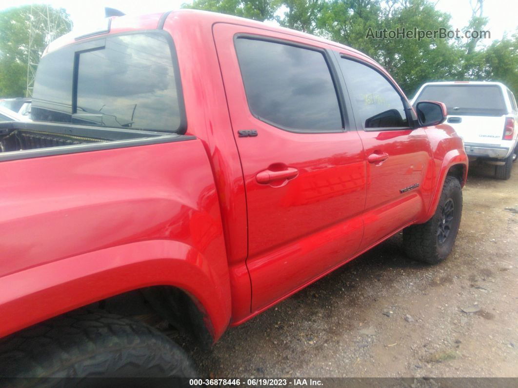 2019 Toyota Tacoma Sr5 V6 Red vin: 3TMCZ5AN7KM206359