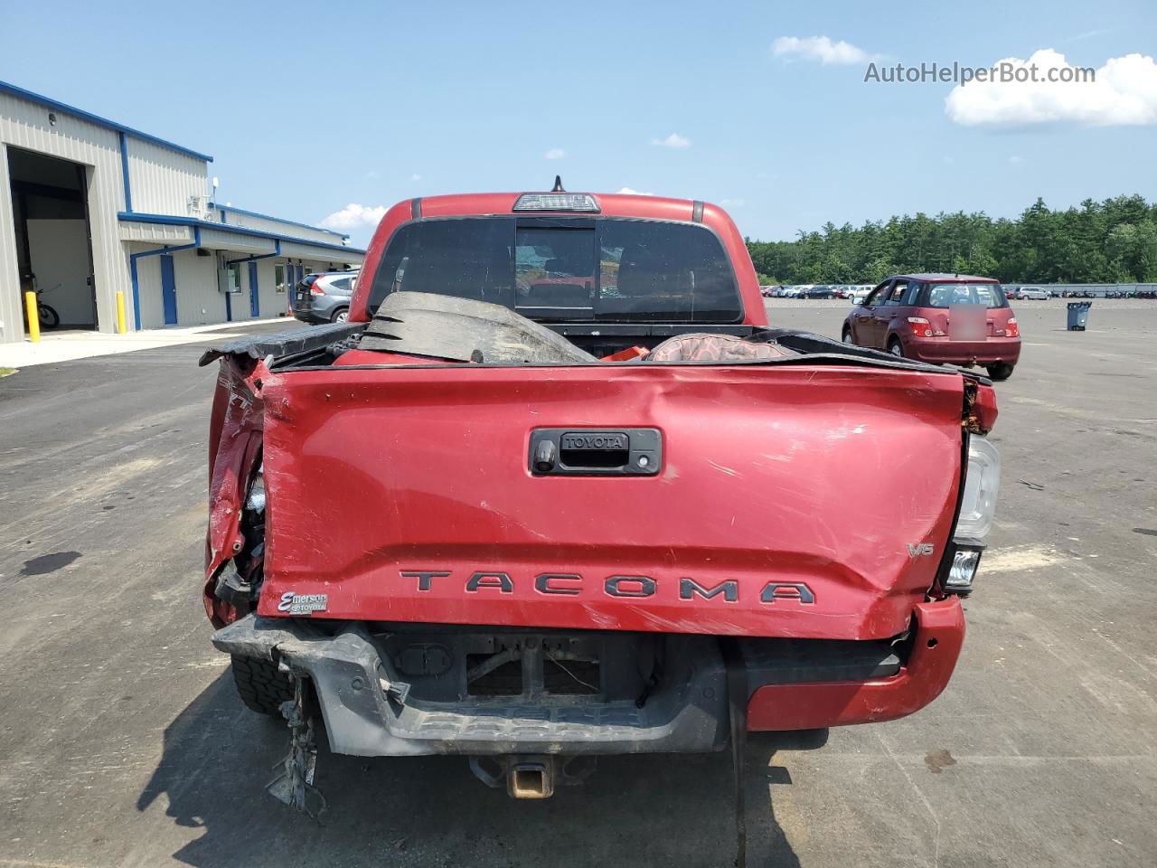 2019 Toyota Tacoma Double Cab Red vin: 3TMCZ5AN7KM231200