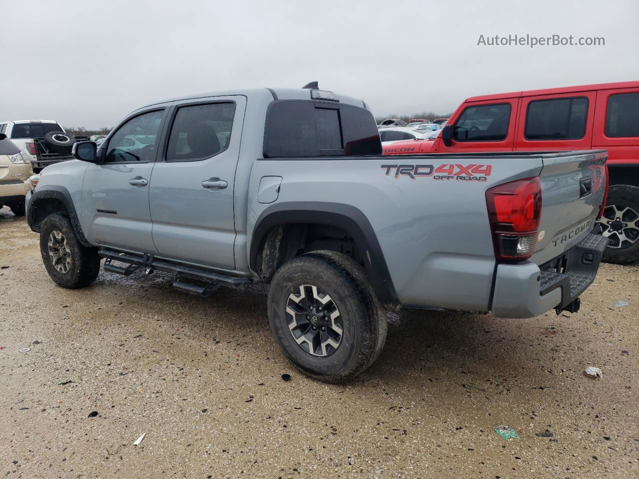 2019 Toyota Tacoma Double Cab Серый vin: 3TMCZ5AN7KM271888