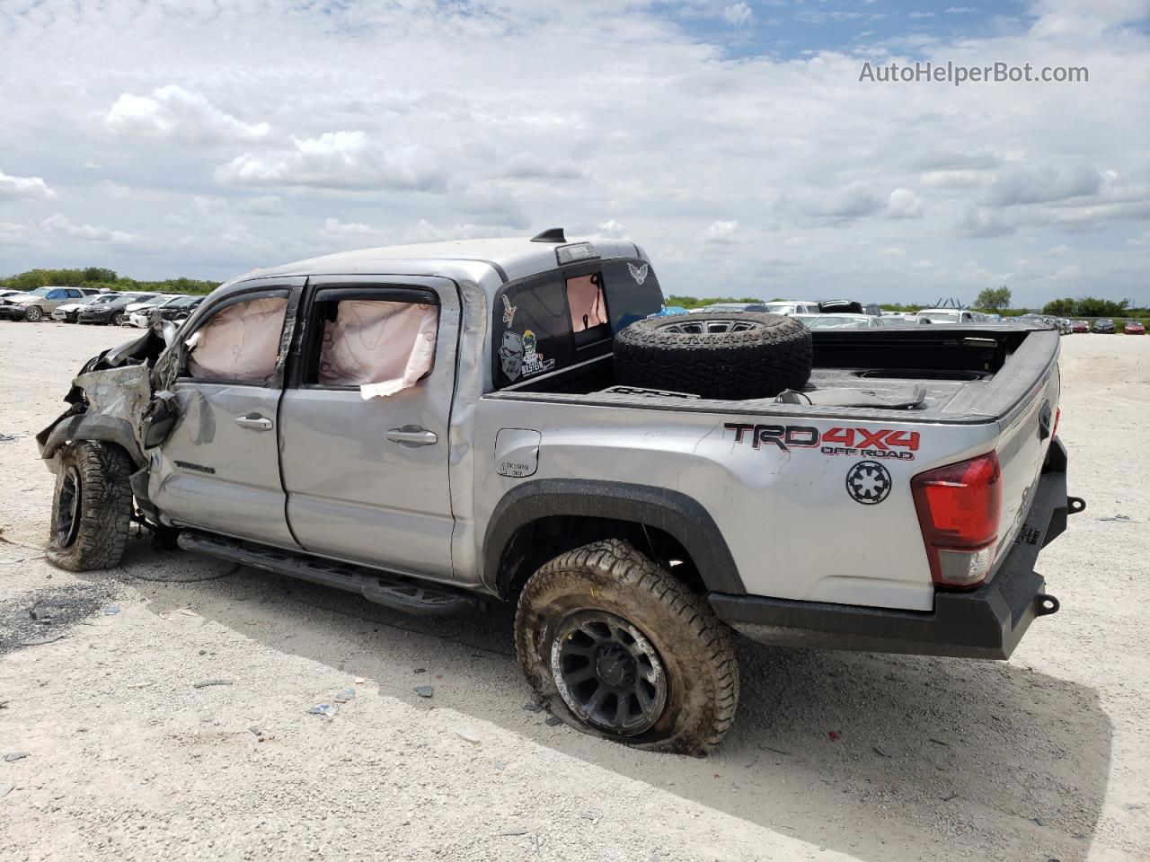 2019 Toyota Tacoma Double Cab Silver vin: 3TMCZ5AN7KM273933