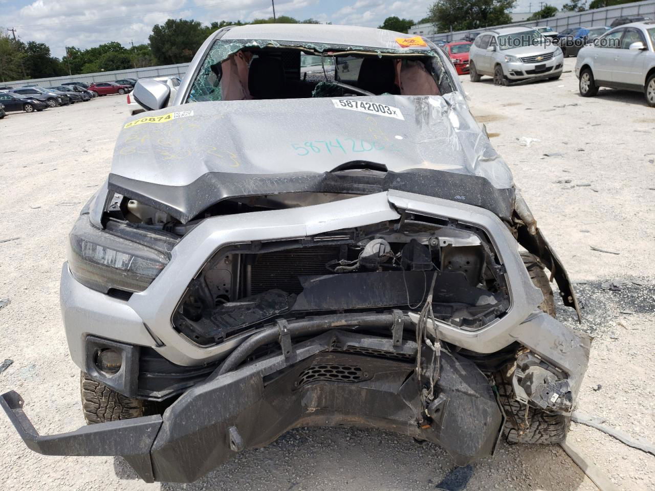 2019 Toyota Tacoma Double Cab Silver vin: 3TMCZ5AN7KM273933