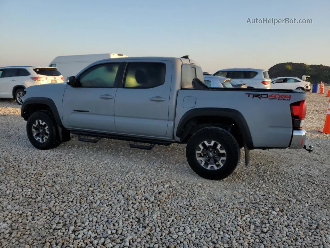 2019 Toyota Tacoma Double Cab Gray vin: 3TMCZ5AN7KM286150