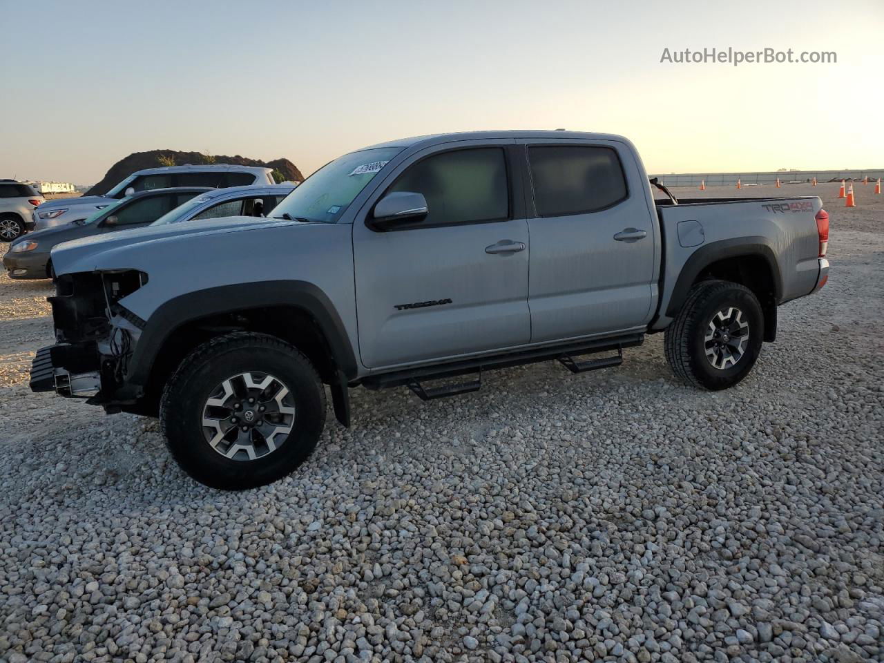 2019 Toyota Tacoma Double Cab Серый vin: 3TMCZ5AN7KM286150