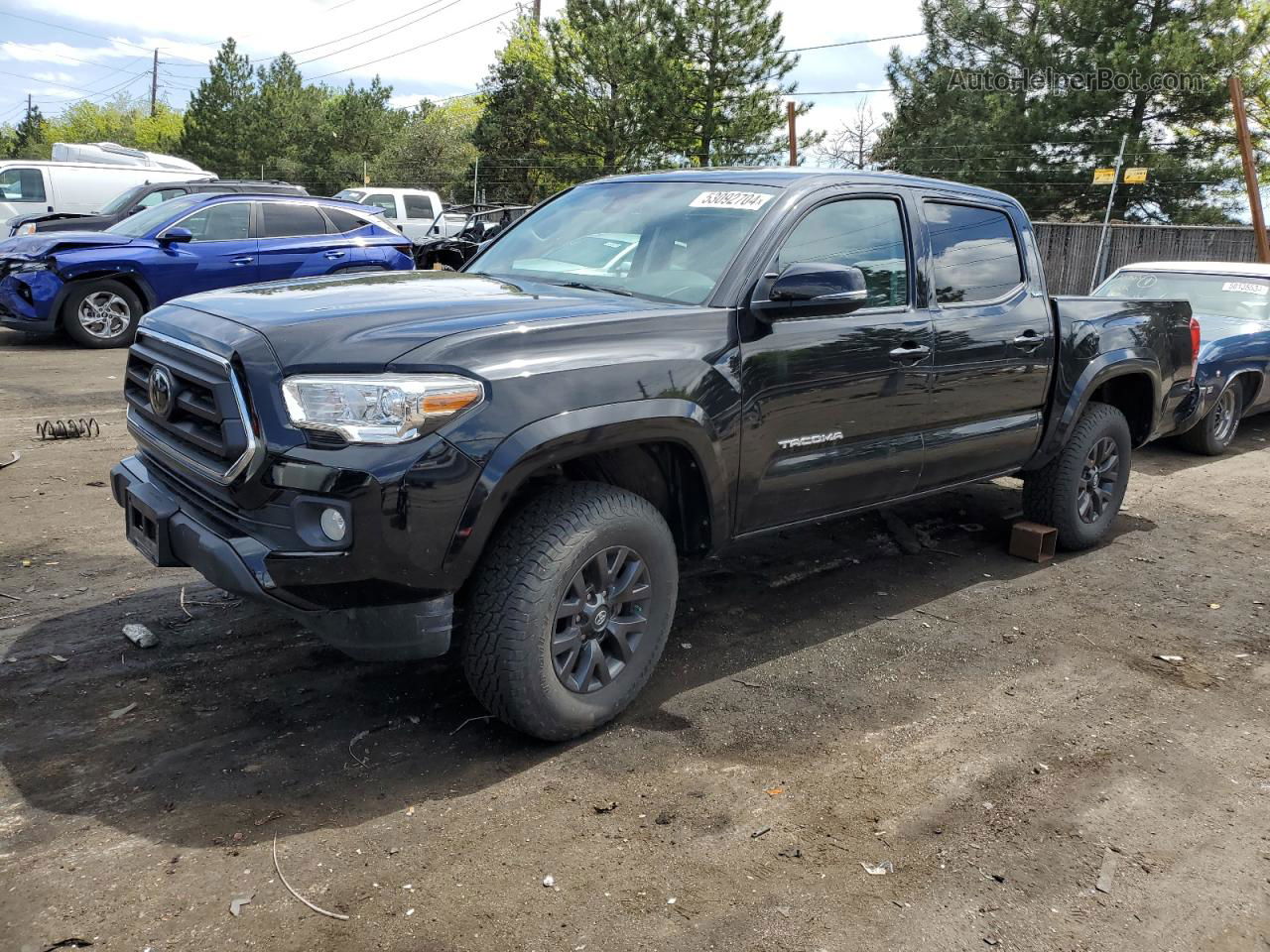 2020 Toyota Tacoma Double Cab Черный vin: 3TMCZ5AN7LM292337