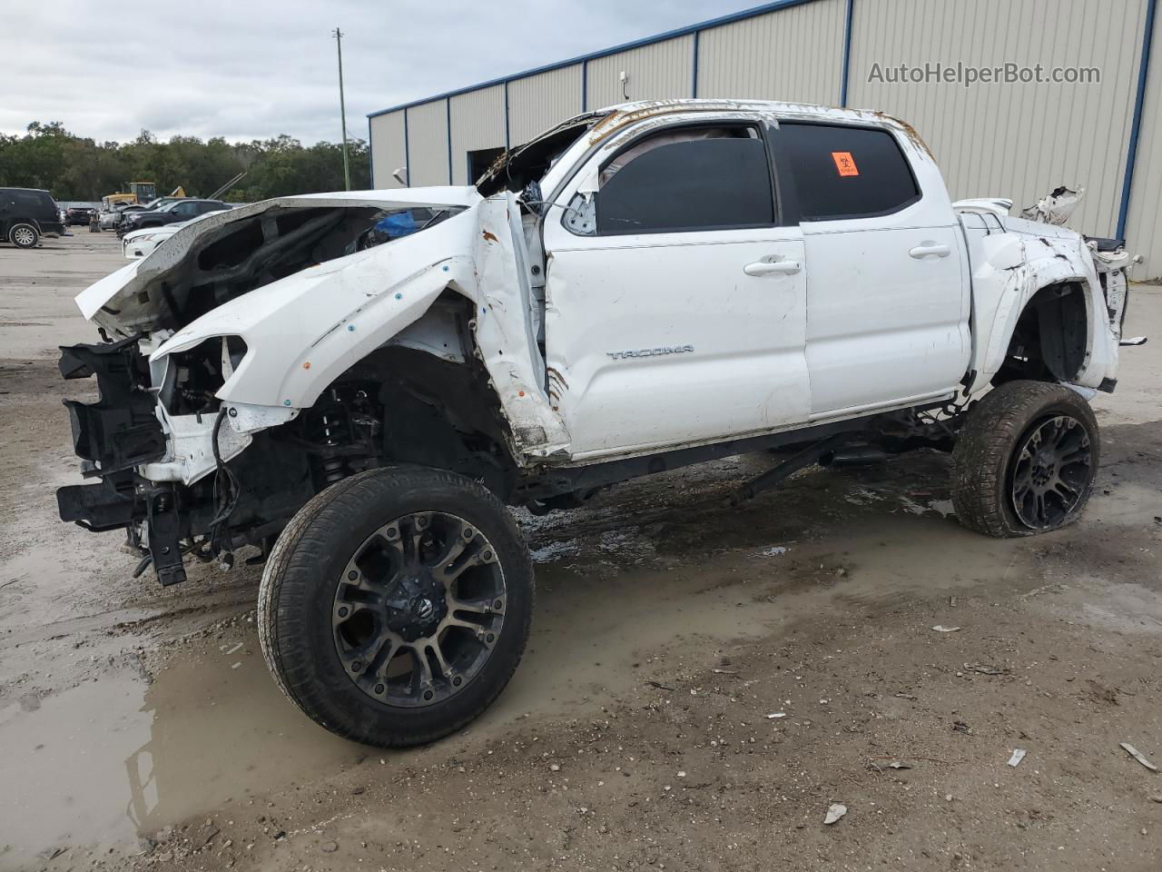 2020 Toyota Tacoma Double Cab Белый vin: 3TMCZ5AN7LM310674