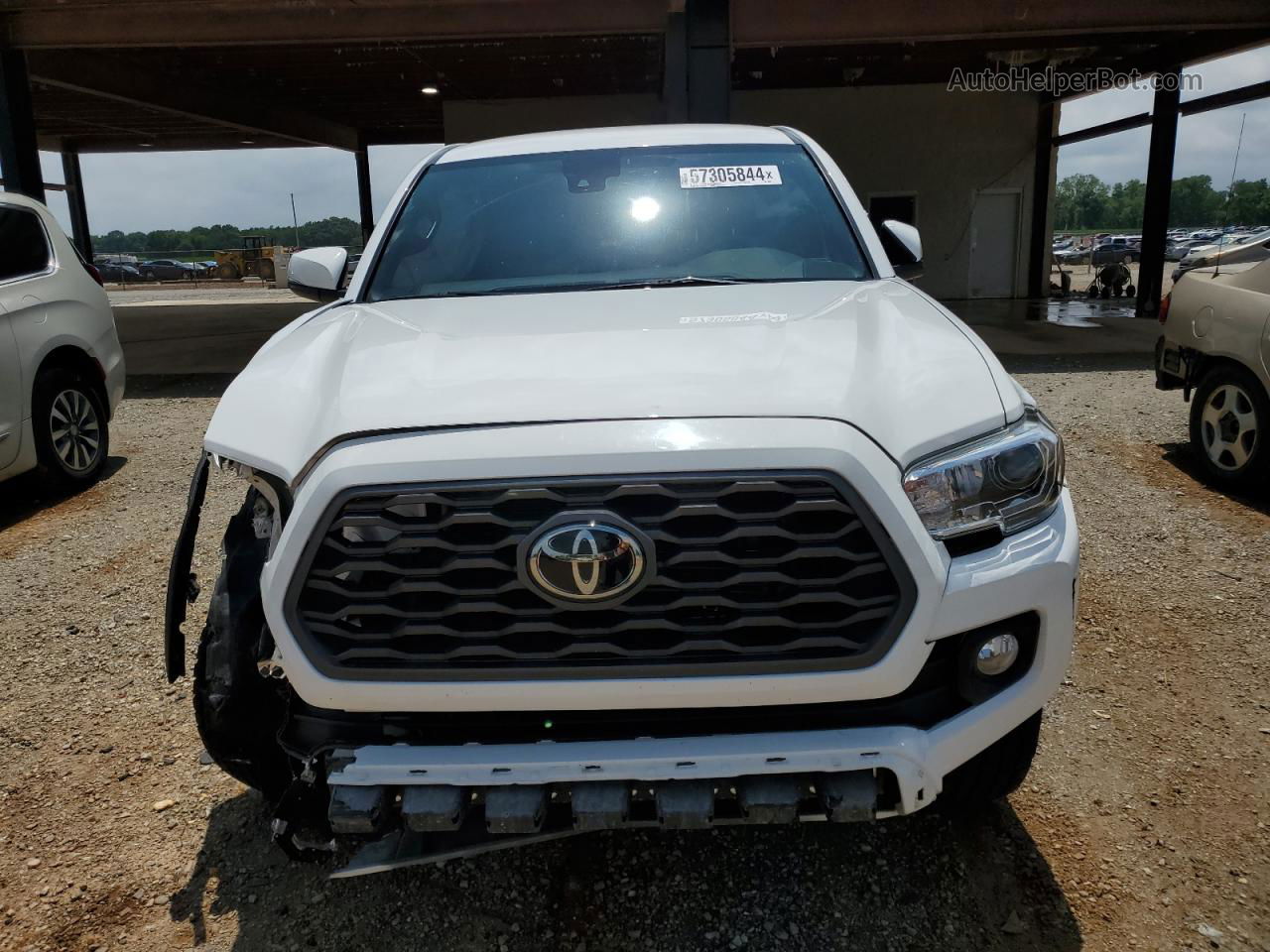 2020 Toyota Tacoma Double Cab White vin: 3TMCZ5AN7LM332691