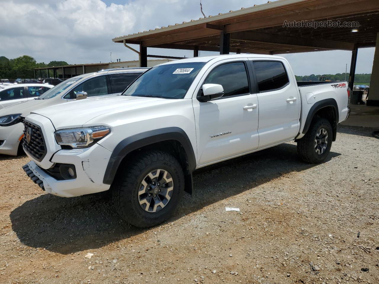 2020 Toyota Tacoma Double Cab White vin: 3TMCZ5AN7LM332691