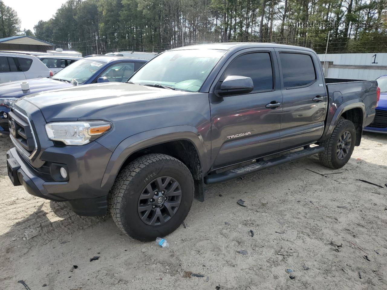 2020 Toyota Tacoma Double Cab Gray vin: 3TMCZ5AN7LM336000