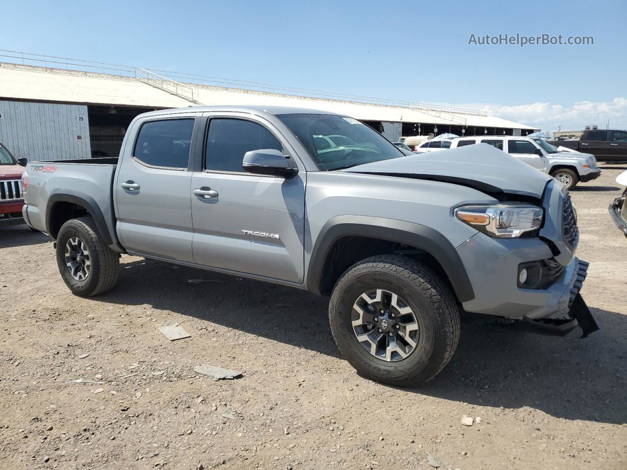 2020 Toyota Tacoma Double Cab Серебряный vin: 3TMCZ5AN7LM349023