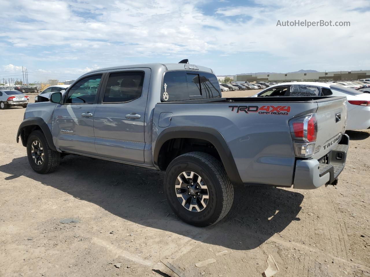 2020 Toyota Tacoma Double Cab Серебряный vin: 3TMCZ5AN7LM349023