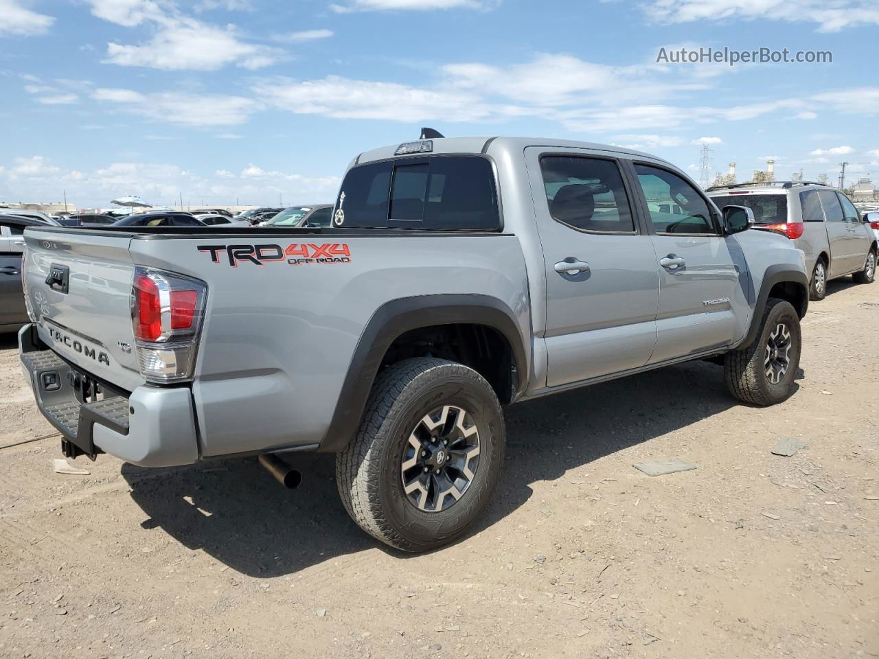 2020 Toyota Tacoma Double Cab Серебряный vin: 3TMCZ5AN7LM349023