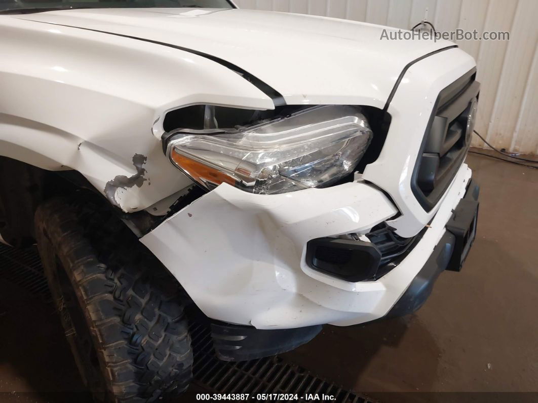 2021 Toyota Tacoma Sr V6 White vin: 3TMCZ5AN7MM371525