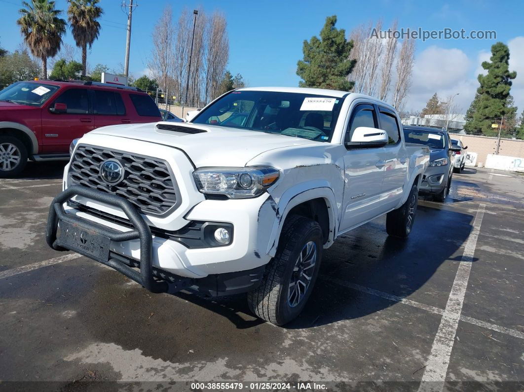 2021 Toyota Tacoma Trd Sport White vin: 3TMCZ5AN7MM394514