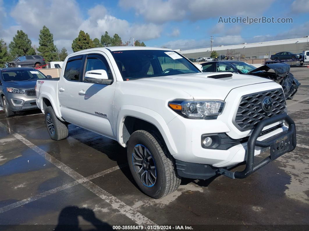 2021 Toyota Tacoma Trd Sport White vin: 3TMCZ5AN7MM394514