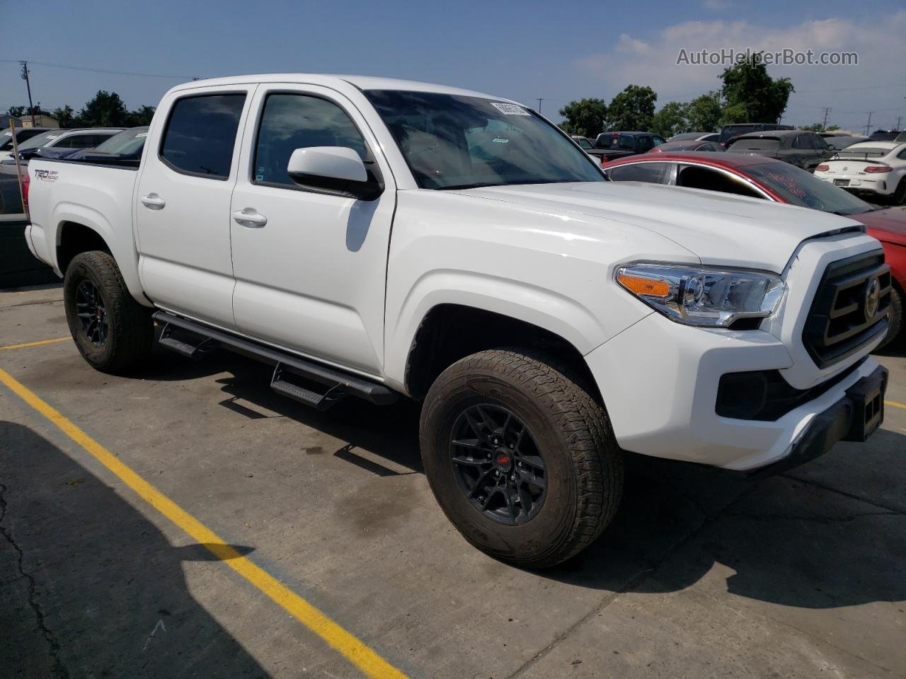 2021 Toyota Tacoma Double Cab White vin: 3TMCZ5AN7MM411960