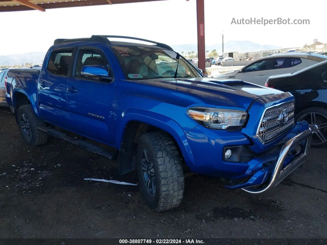 2017 Toyota Tacoma Trd Sport Синий vin: 3TMCZ5AN8HM052026