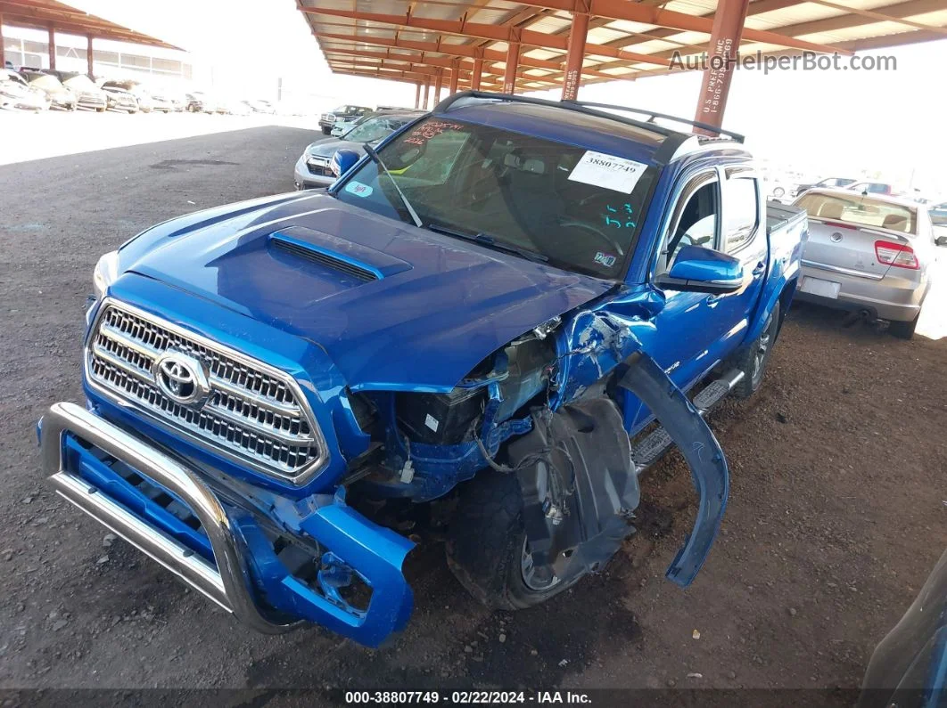 2017 Toyota Tacoma Trd Sport Синий vin: 3TMCZ5AN8HM052026