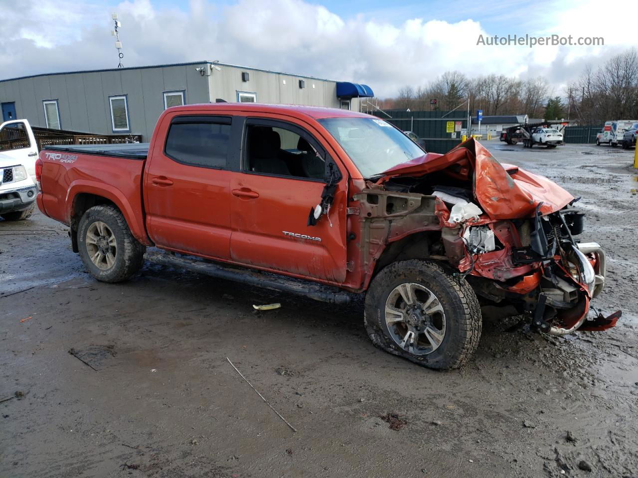 2017 Toyota Tacoma Double Cab Orange vin: 3TMCZ5AN8HM095104