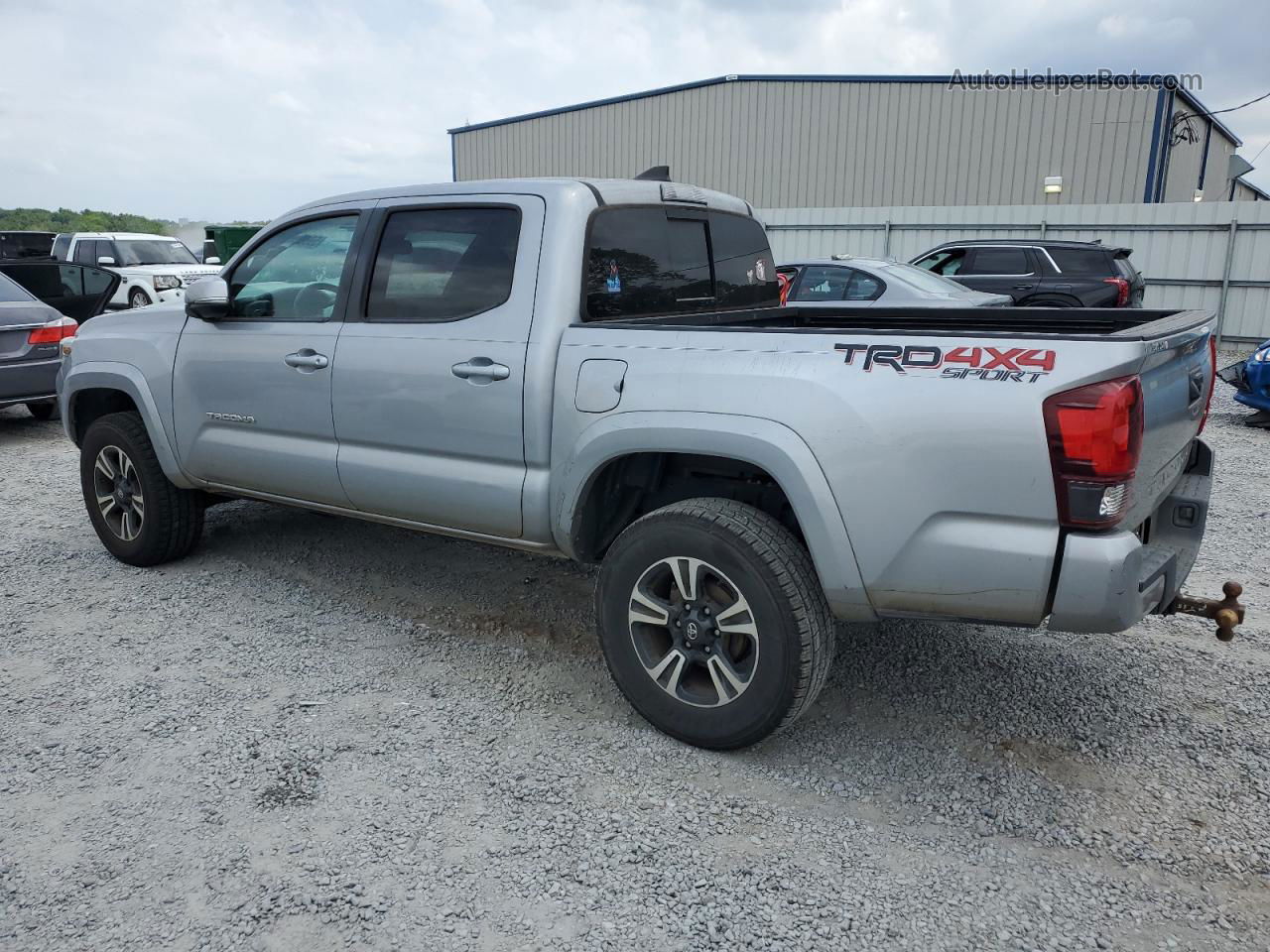 2019 Toyota Tacoma Double Cab Silver vin: 3TMCZ5AN8KM198000