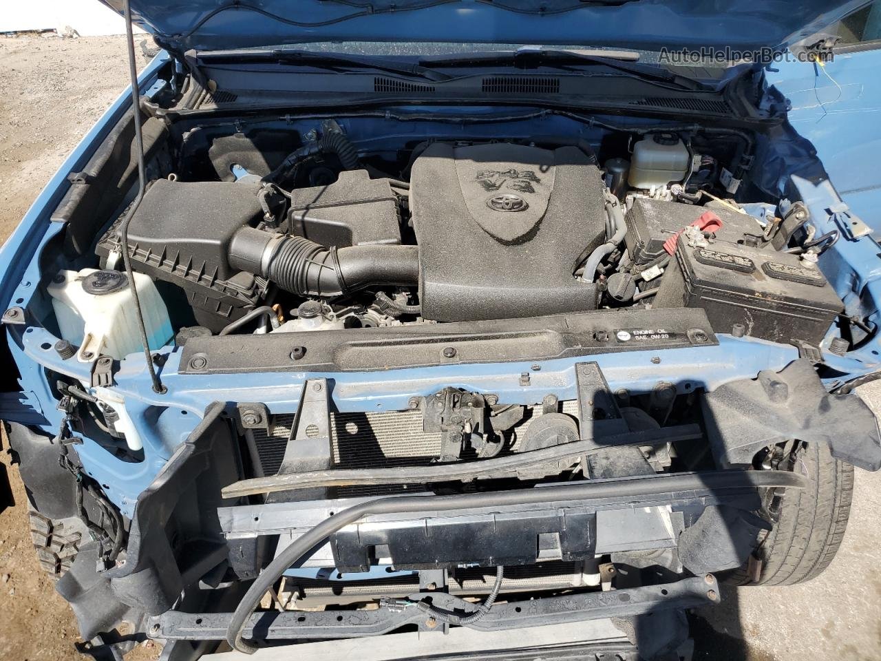 2019 Toyota Tacoma Double Cab Синий vin: 3TMCZ5AN8KM215622