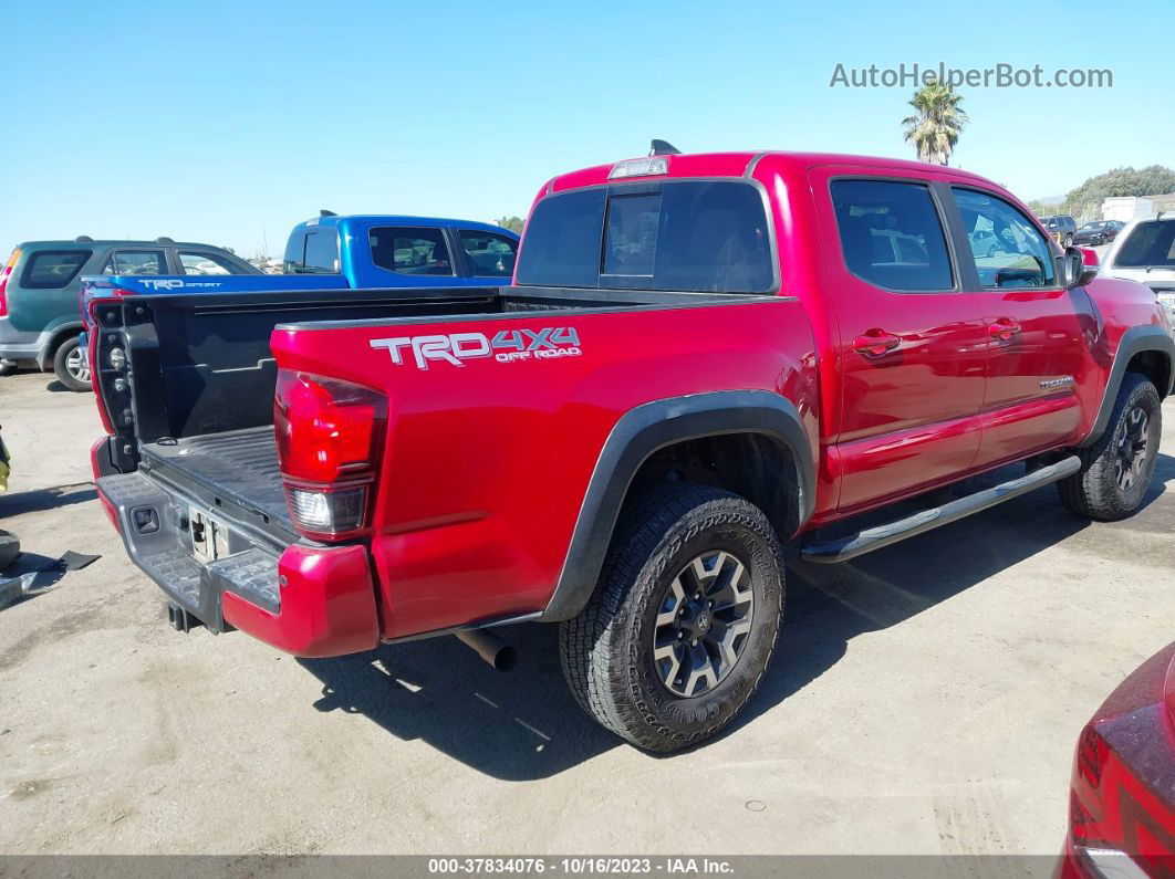 2019 Toyota Tacoma Trd Off Road Красный vin: 3TMCZ5AN8KM246403