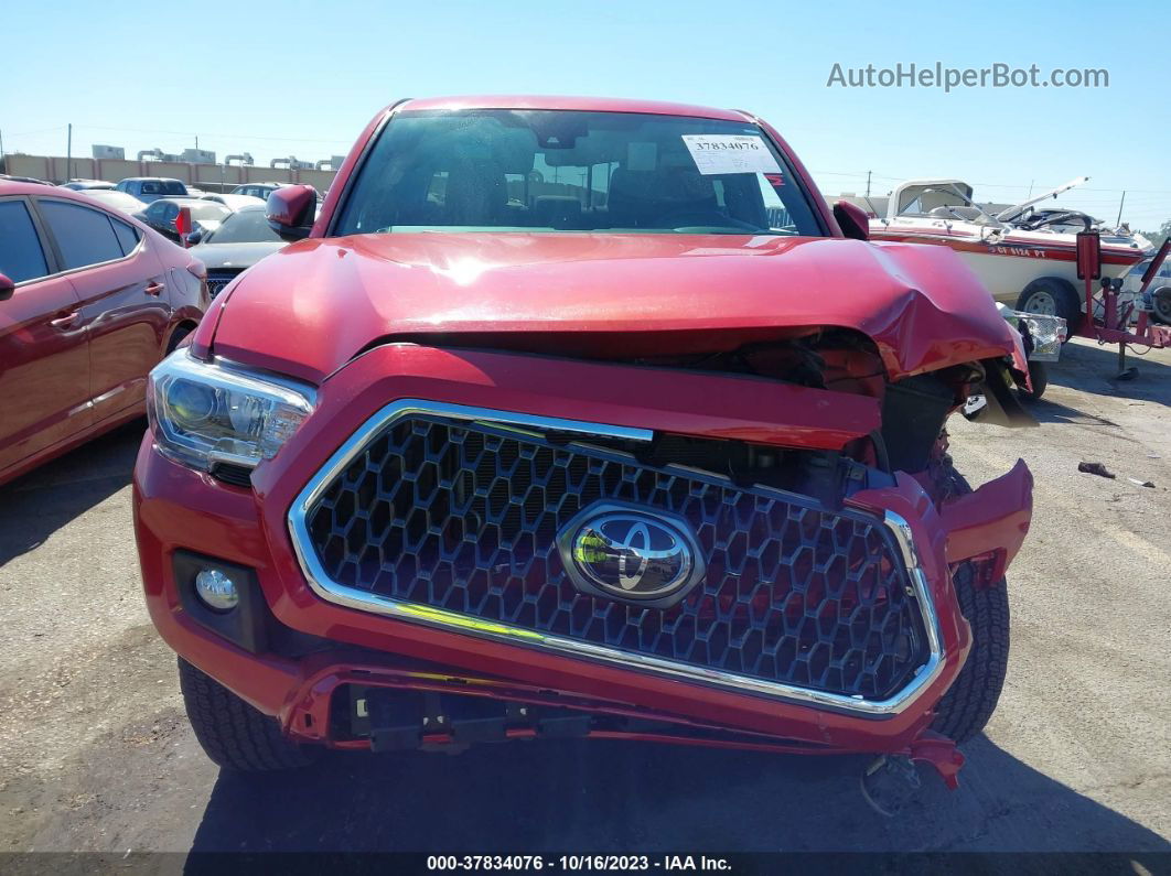 2019 Toyota Tacoma Trd Off Road Красный vin: 3TMCZ5AN8KM246403