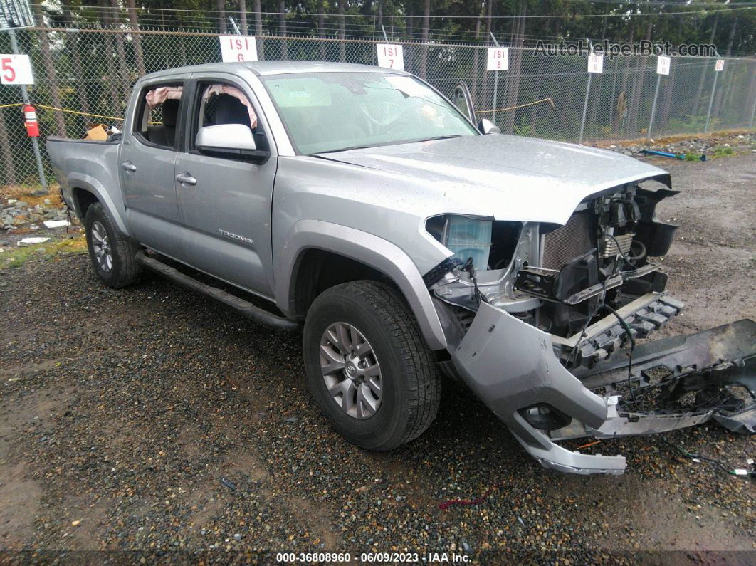 2019 Toyota Tacoma 4wd Sr/sr5/trd Sport Silver vin: 3TMCZ5AN8KM259541