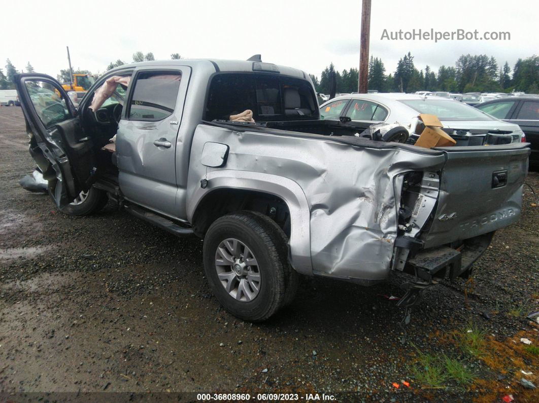 2019 Toyota Tacoma 4wd Sr/sr5/trd Sport Silver vin: 3TMCZ5AN8KM259541