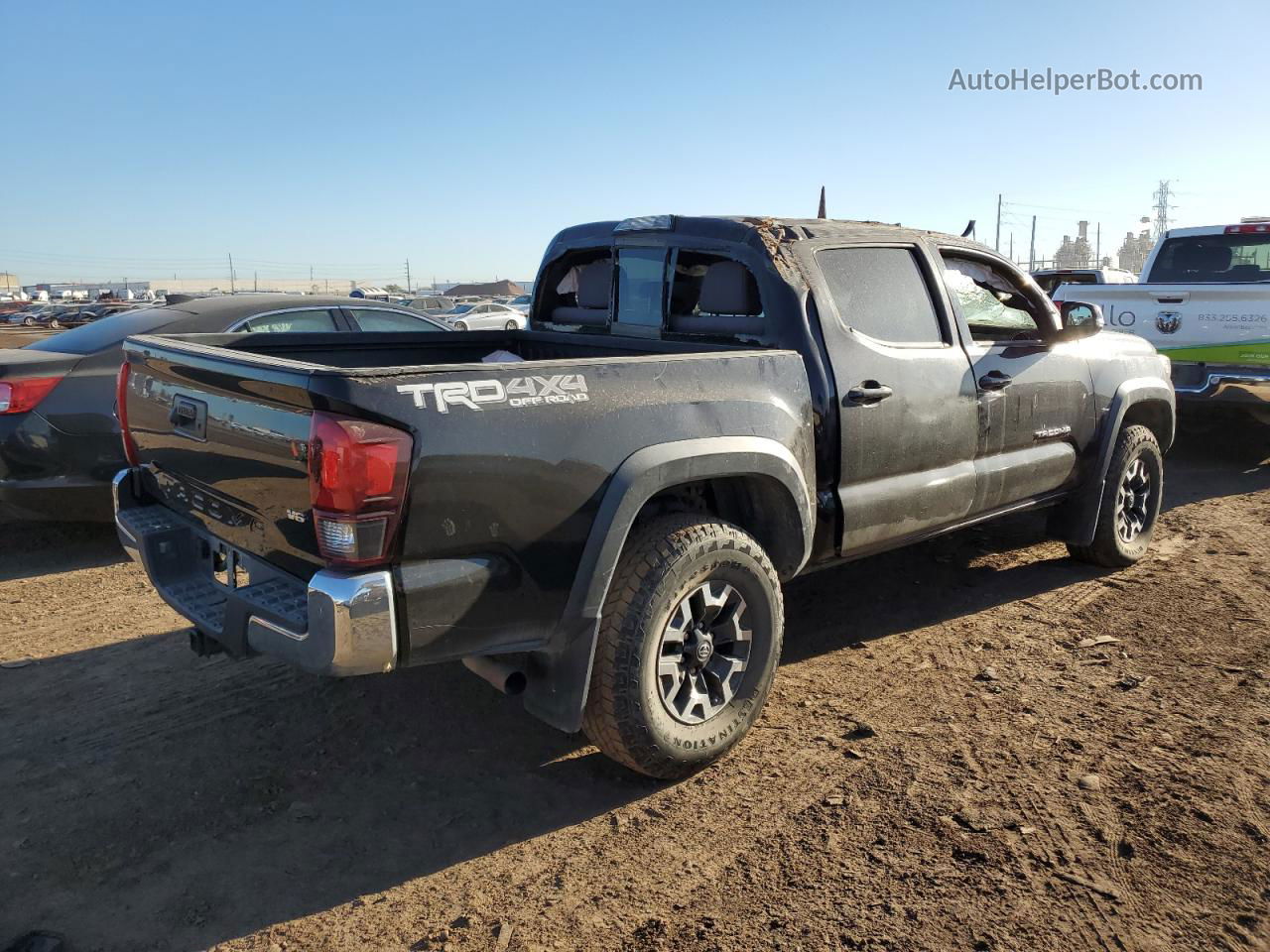 2019 Toyota Tacoma Double Cab Black vin: 3TMCZ5AN8KM281281