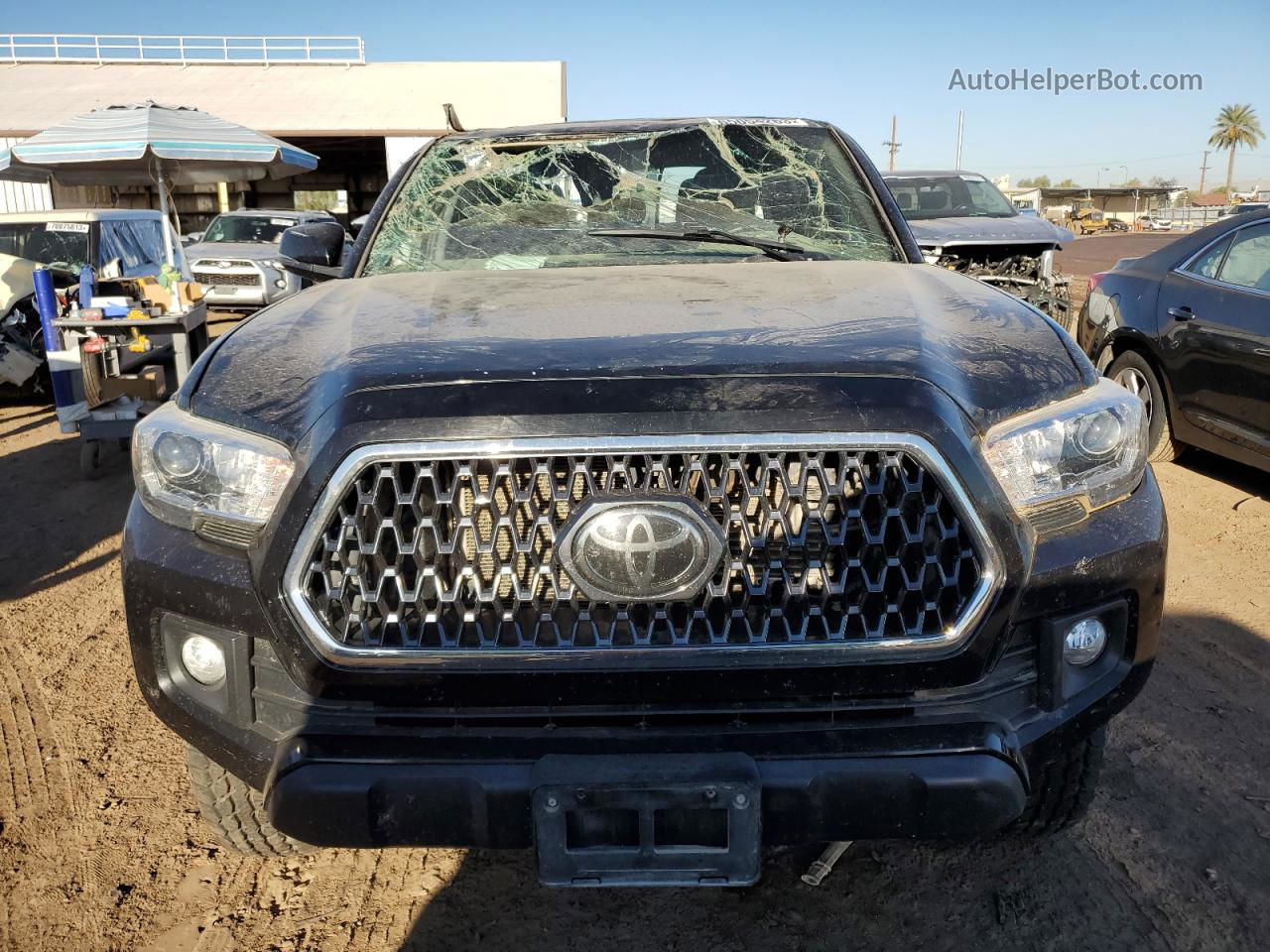 2019 Toyota Tacoma Double Cab Black vin: 3TMCZ5AN8KM281281