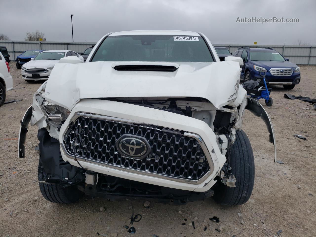 2019 Toyota Tacoma Double Cab White vin: 3TMCZ5AN8KM285203