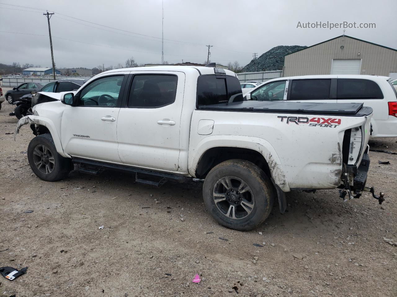 2019 Toyota Tacoma Double Cab White vin: 3TMCZ5AN8KM285203