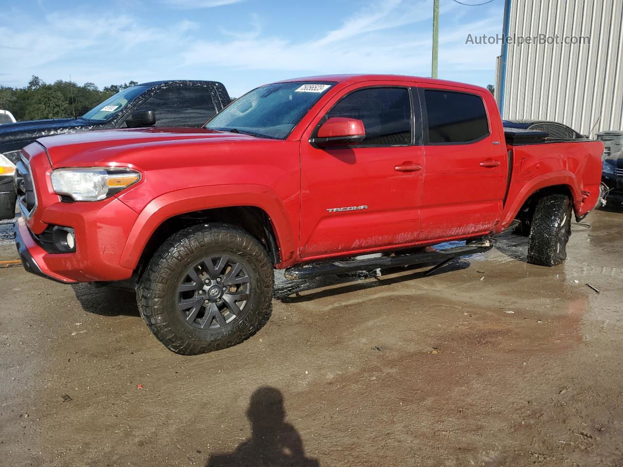 2020 Toyota Tacoma Double Cab Red vin: 3TMCZ5AN8LM298230