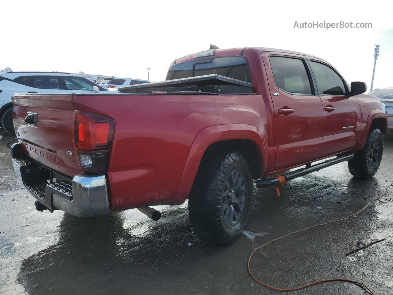 2020 Toyota Tacoma Double Cab Red vin: 3TMCZ5AN8LM298230