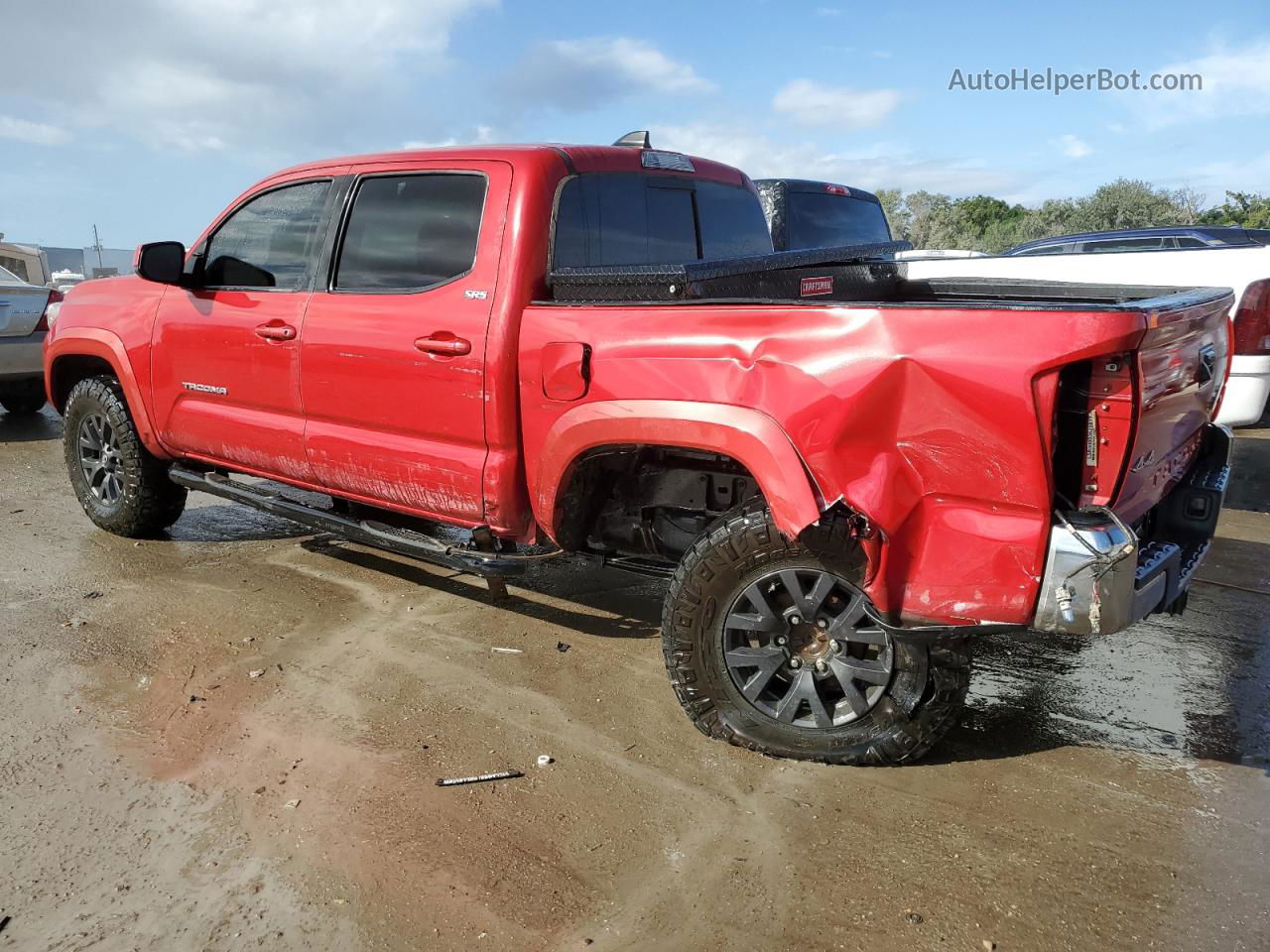 2020 Toyota Tacoma Double Cab Red vin: 3TMCZ5AN8LM298230