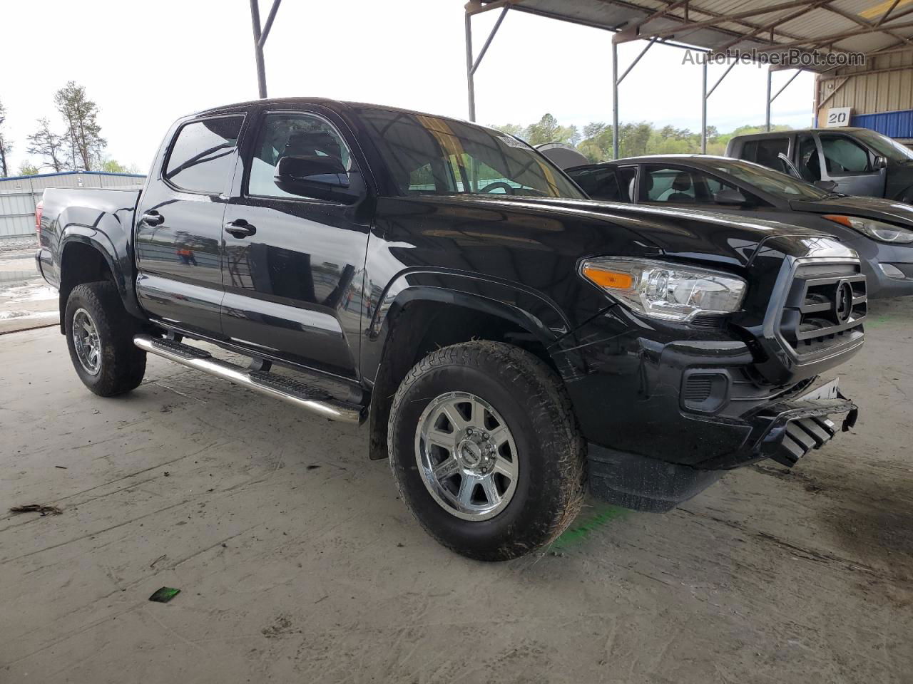 2021 Toyota Tacoma Double Cab Black vin: 3TMCZ5AN8MM372201